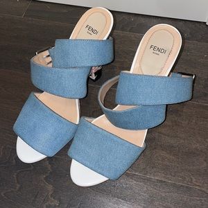 Jean fendi wrap sandal